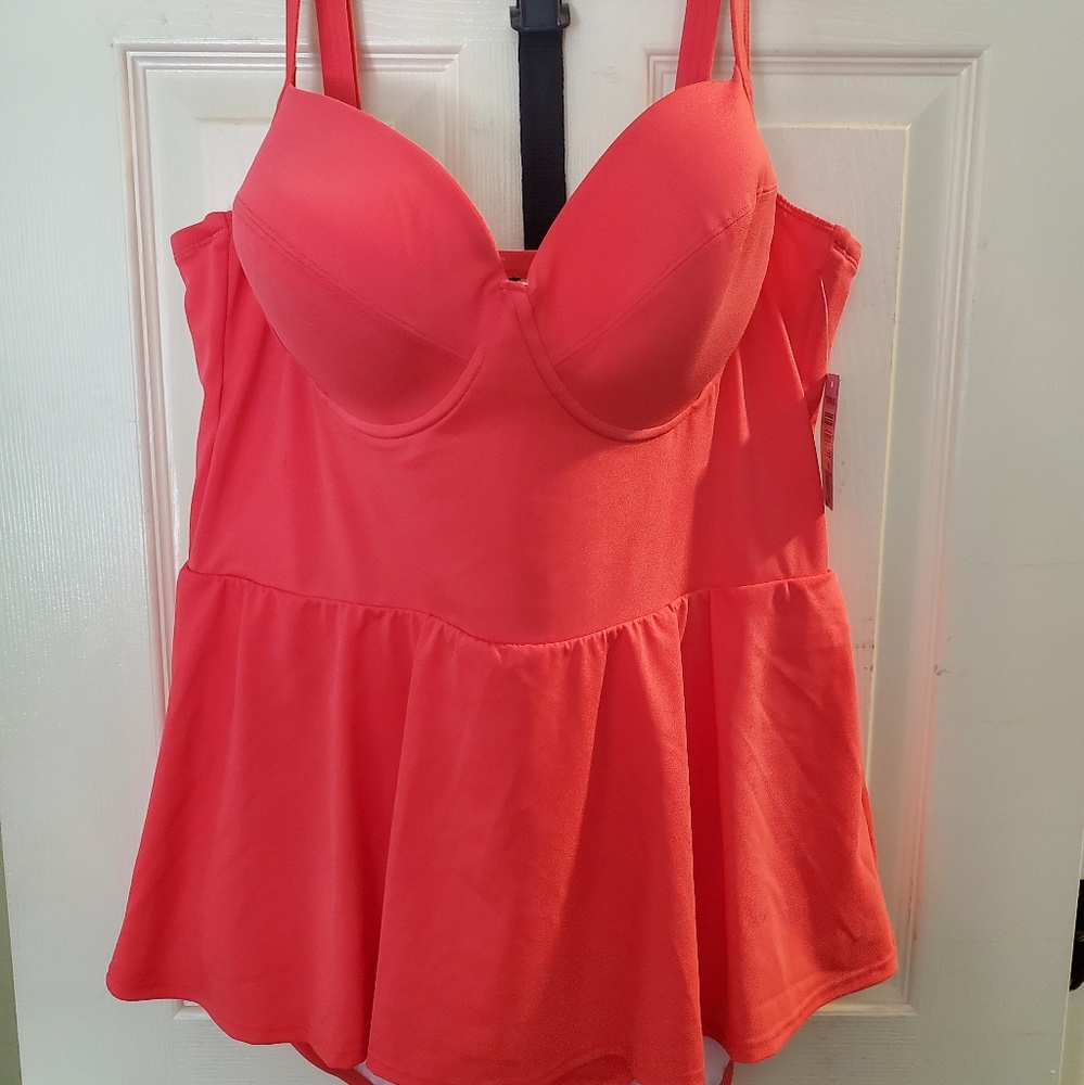 TORRID peplum swimsuit